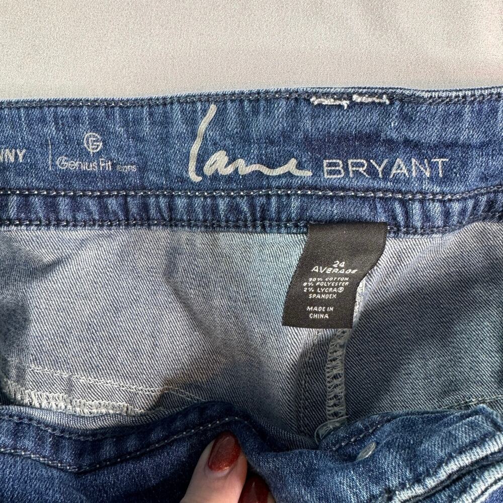 Lane Bryant Plus Size Women's 24 Average Skinny Genius Fit Blue Jeans Denim - Picture 5 of 9